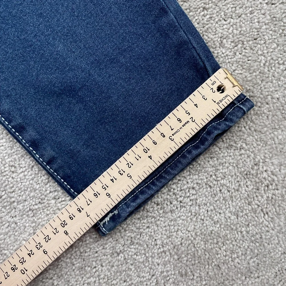 True Religion Jeans Mens 36x31 Blue Geno Relaxed Slim Flap Pockets Stretch Denim